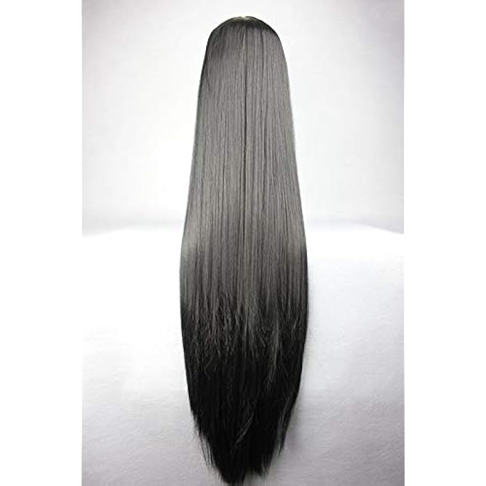 DILLARDS 100Cm Anime Wig Black Universal Long Straight Hair Cosplay Hair Accessories - Image 3